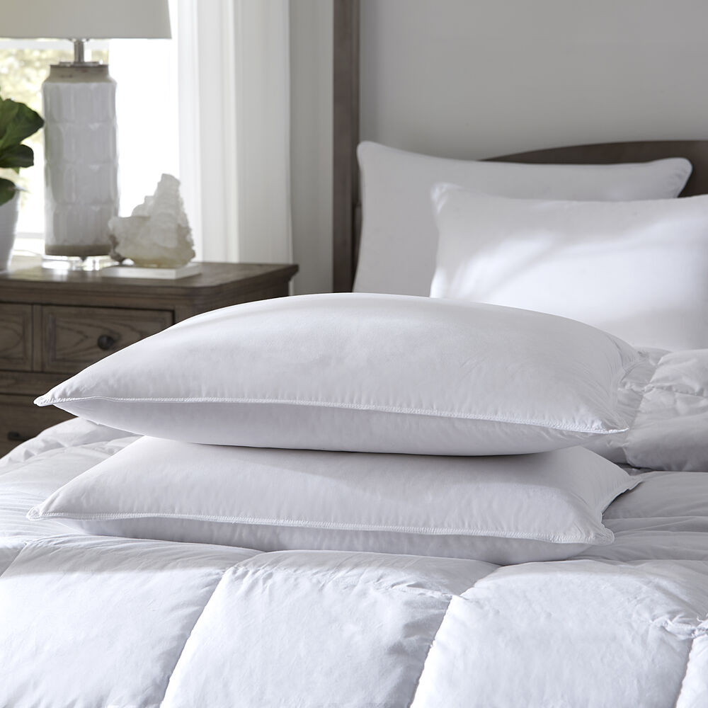 Standard Pillow, USA Organic & USA-grown Cotton, Adjustable Loft White Percale