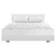 Restful Nights® 200 Thread Count Cotton Antimicrobial Mattress Pad with 16" Skirt - silo