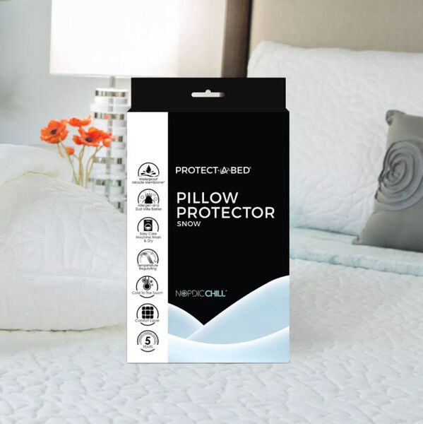 Protect-A-Bed® Snow Pillow Protector - front package
