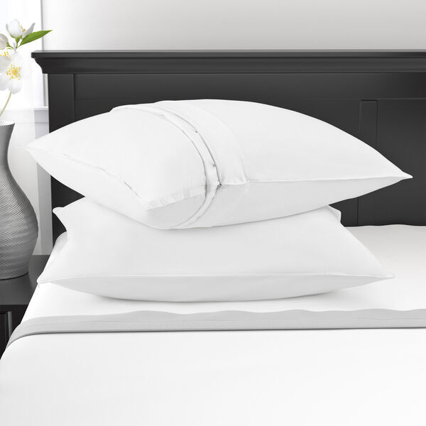Restful Nights® 233 Thread Count Cotton Antimicrobial Pillow Protector - 2 Pack - lifestyle