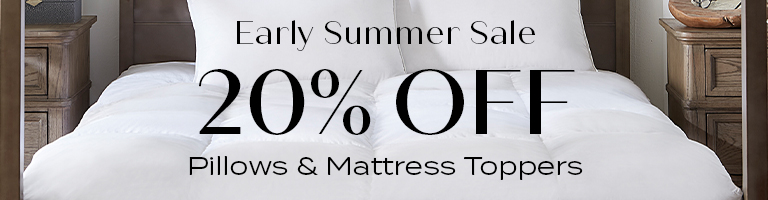 20% Off Pillows & Mattress Toppers