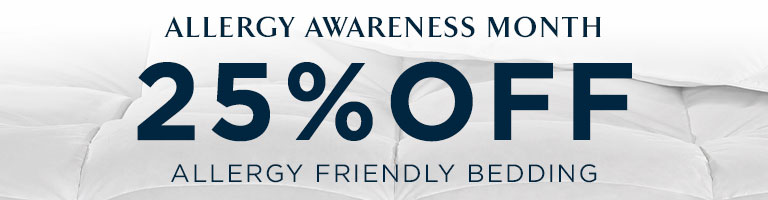 25% Off Allergy Friendly Bedding