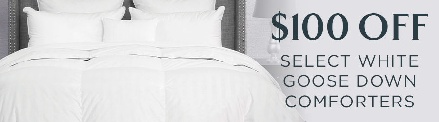 $100 Off Select Comforters