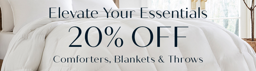 20% off Comforters, Blankets & Throws