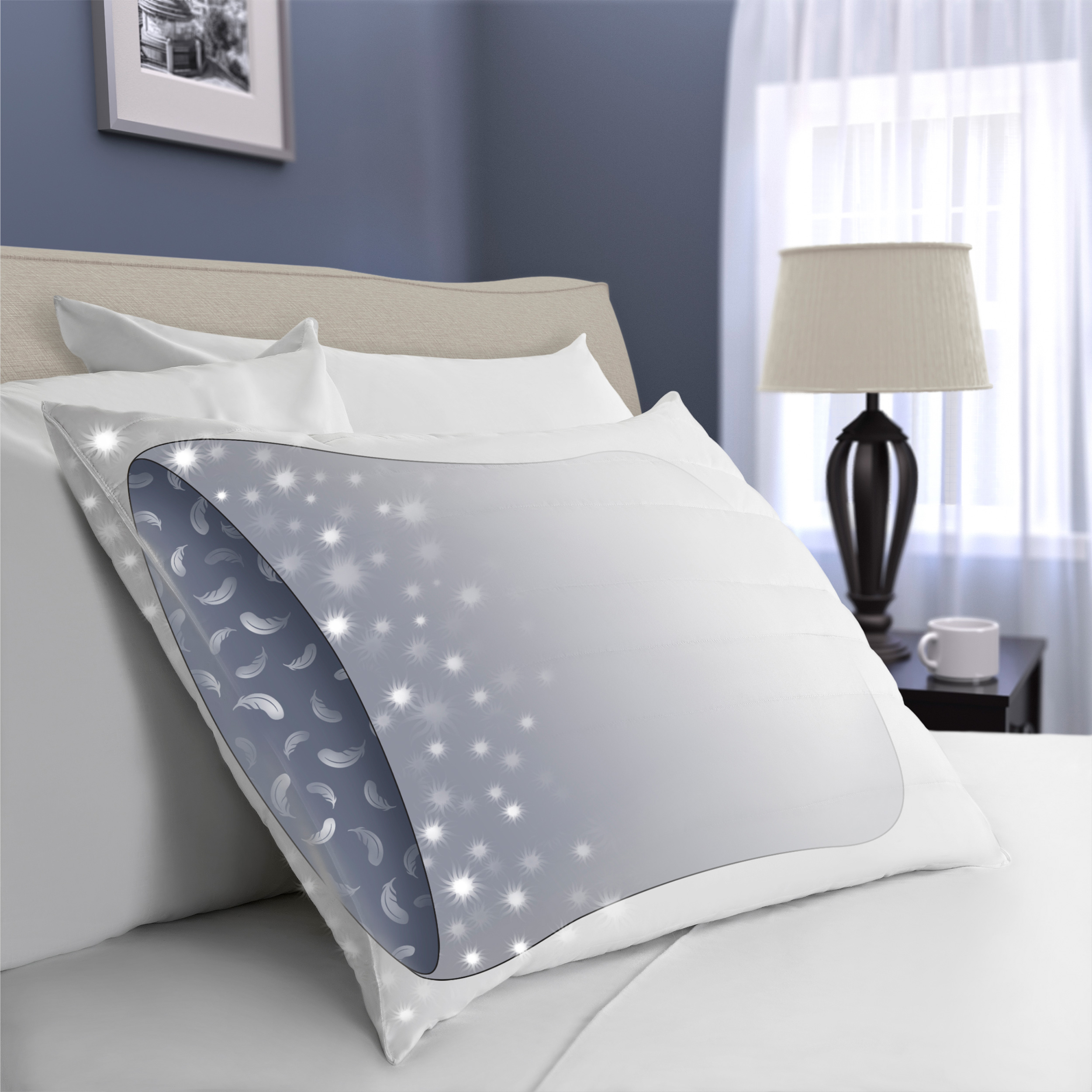 Random Channel Quilt DownAround® Pillow Standard/Queen | Pacific Coast Feather